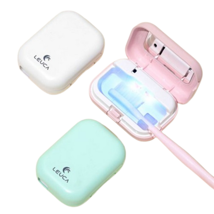 루카 투케어 충전식 휴대용 칫솔 살균기 택1, 화이트, 1개