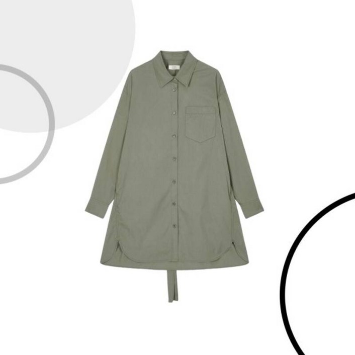 스튜디오 톰보이 원포켓 셔츠 원피스 9105141106 329625