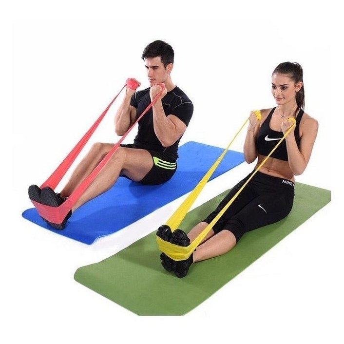 [트윈스몰] 다양한 운동에 높은 활용도 런웨이브 라텍스밴드 1.5m(1-5단계) 밴드운동 홈트레이닝