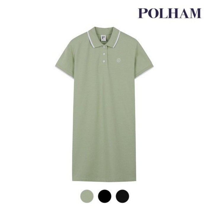 폴햄 폴햄 여성 H라인 슬림 피케 카라 원피스PHE2OO2430