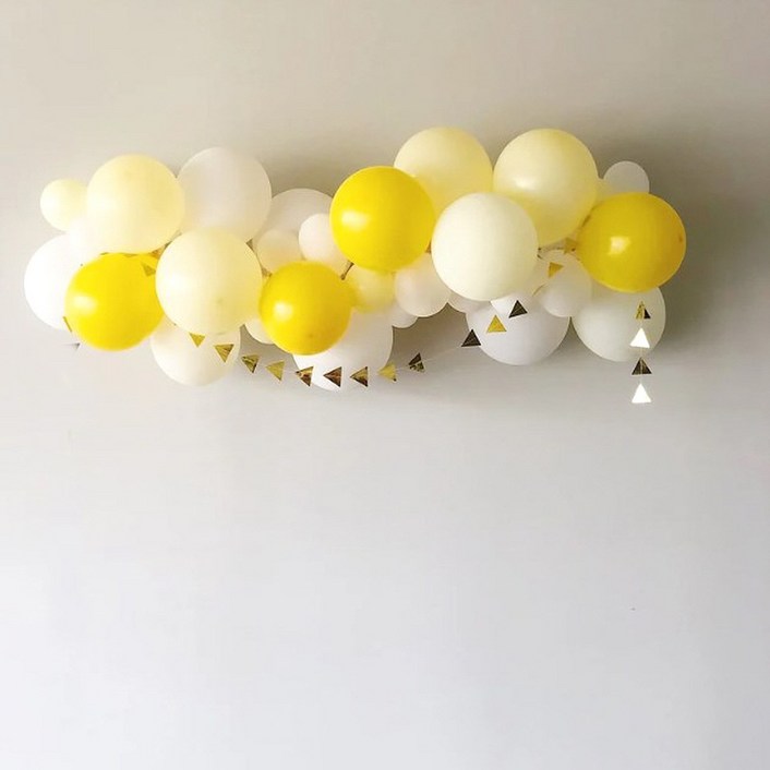무티스튜디오 옐로우 클라우드 풍선 가랜드 파티 풍선 세트 DIY