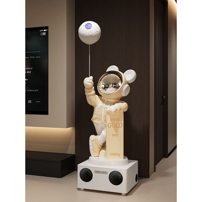 별무드등 우주비행사 LED 플라즈마 취침등 달, 우주비행사 램프+부스(149cm)