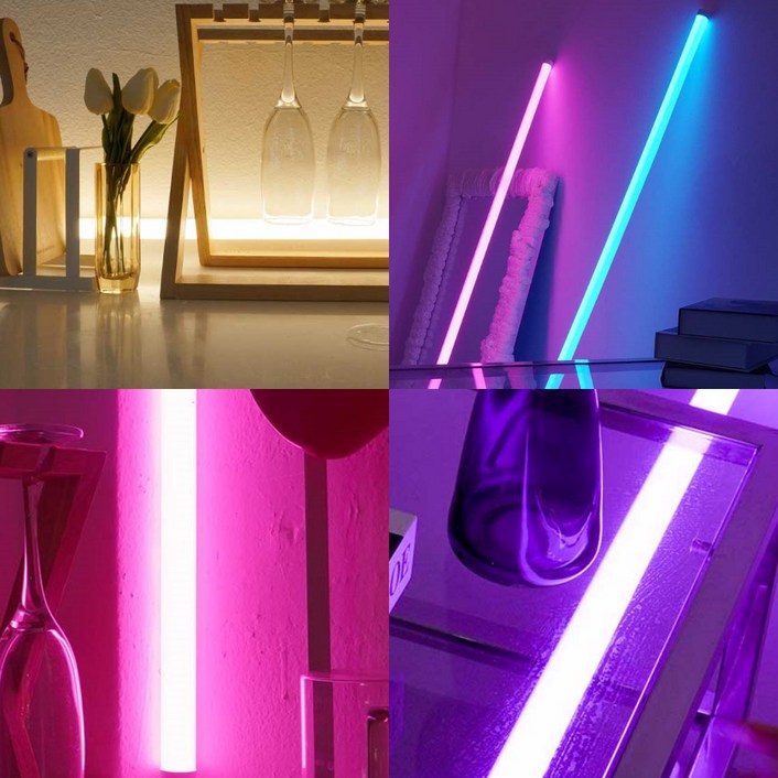 핑크 LED 막대조명 술집조명 네온 무드등, 방개형 본상품선택