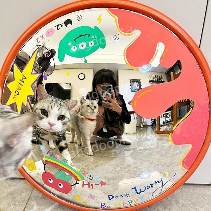 오목 및 볼록 거울  광각 DIY 실내 페인팅 장식 벽 매장 사진 인공물 코너 미러 변형