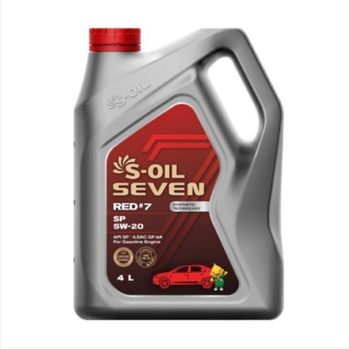 에쓰오일 세븐 soil7 RED ECO SP 5W20 4리터 고성능 합성 가솔린 엔진오일