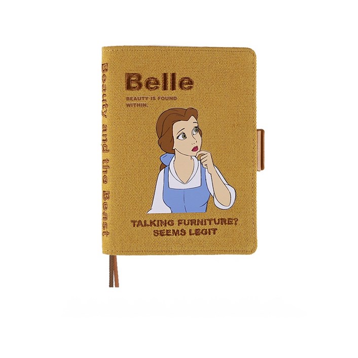 디즈니 프린세스 다이어리 시리즈 A6 스케줄장 백설공주 미녀와 야수 벨 마녀 소장템