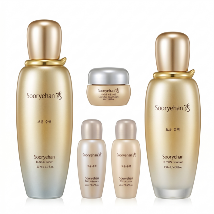 수려한 보윤 기초화장품 수액150ml + 유액130ml 2종세트
