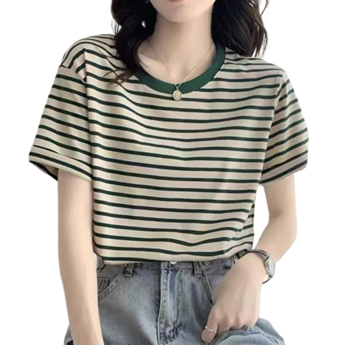 여성 라운드넥 반팔티셔츠 AKJSW