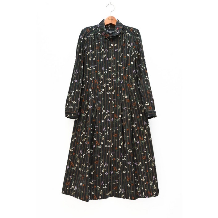 [비꼴리끄] 코튼 골지 라운드카라 원피스 B232WO1021