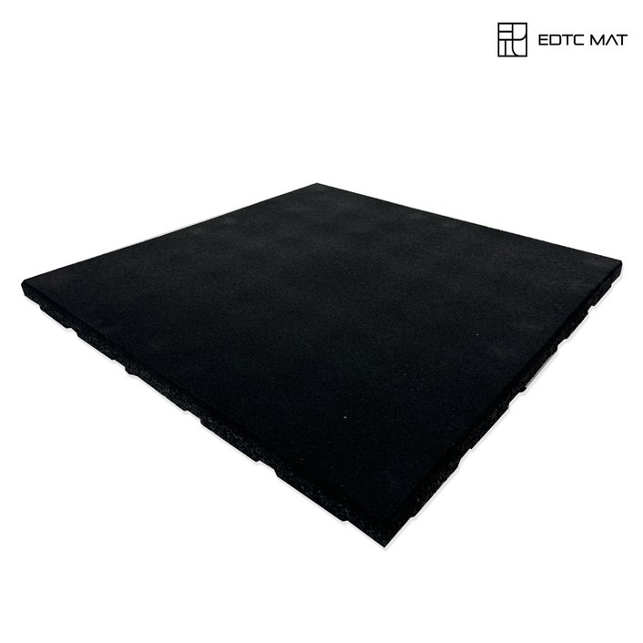 EDTC 충격흡수 소음방지 헬스 홈짐 고무매트, 민무늬, 고급 매트2.5cm 민무늬, 1개