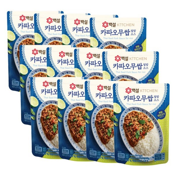 백설 카파오무쌉 덮밥소스 150g x 12개