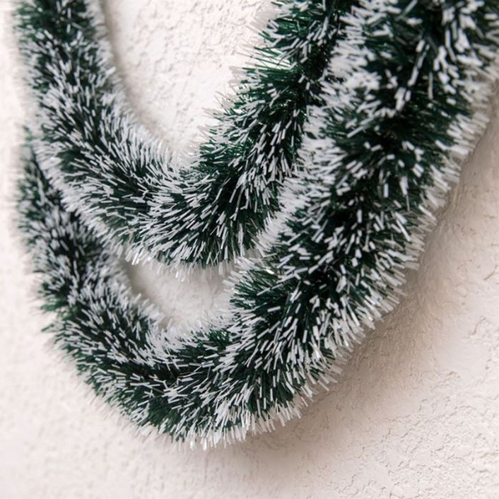 osshop 크리스마스 트리 장식 소품 가랜드 만들기 눈꽃 모루 넝쿨, 10개, 눈꽃 모루