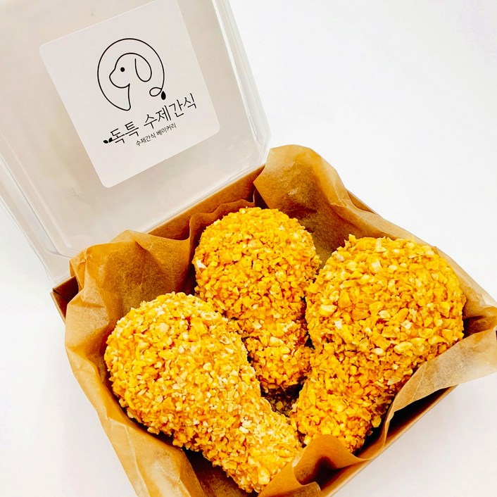 독특 수제간식 강아지 치킨3pcs 멍치킨