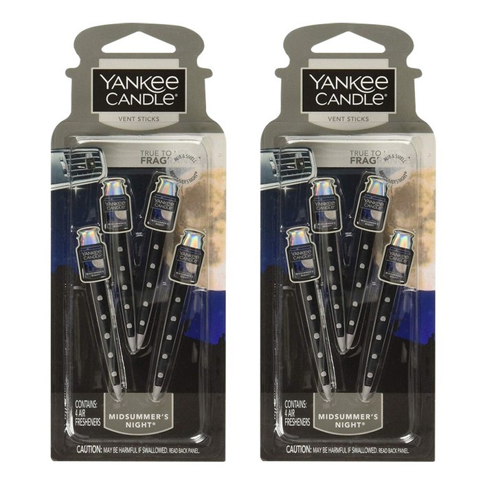 양키캔들 차량용 방향제 벤트스틱 블랙