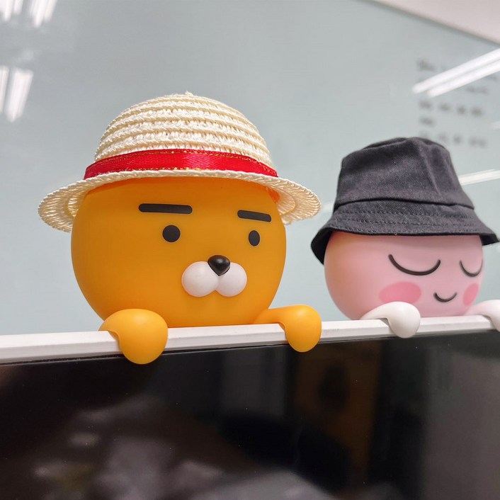 블레오 라이언 어피치 여름 밀짚모자 모니터 걸이 네비게이션 방향제