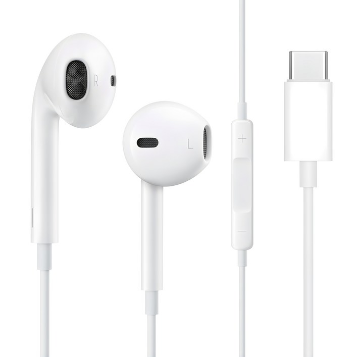 로랜텍 오픈형 아이폰15 시리즈 앤 갤럭시 호환 C타입 이어폰, 단일상품, 단일 색상