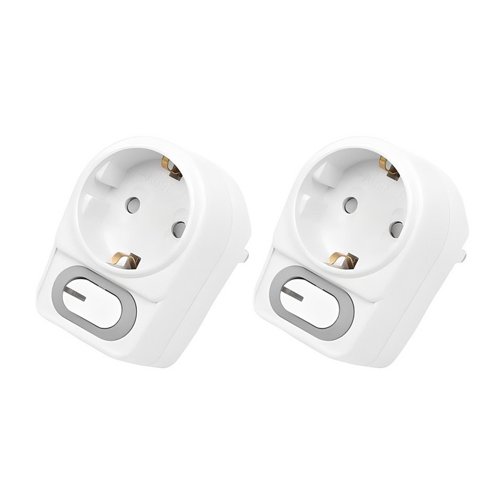 에코파워탭 LED 절전형 L자 멀티탭 1구 PS-TS, 8.2cm, WHITE, 2개