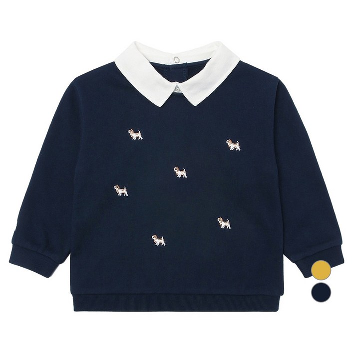 블루독베이비 카라 스웨트 셔츠