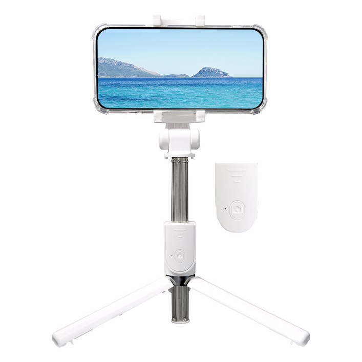 홈플래닛 2in1 경량 리모컨 블루투스 휴대폰 셀카봉 삼각대