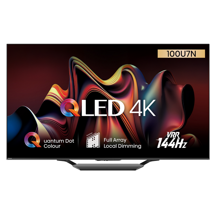 HISENSE 4K UHD QLED 안드로이드12 스마트TV, 253cm(100인치), 100U7N, 스탠드형, 방문설치