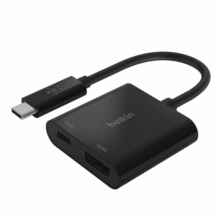 벨킨 USBC to HDMI C타입 60W PD 충전 어댑터 4K 영상출력 썬더볼트3 호환 젠더 AVC002, AVC002