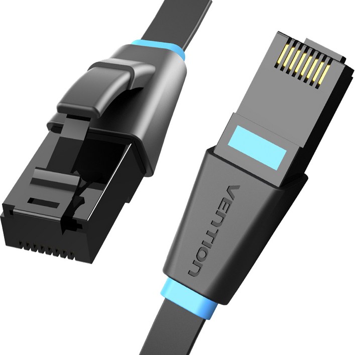 벤션 무산소 칼국수형 CAT6 기가비트 랜선 랜케이블 50m, 혼합색상, 1개