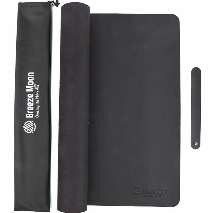 브리즈문 캠핑 가죽 테이블 테이블보  고정 스트랩  파우치