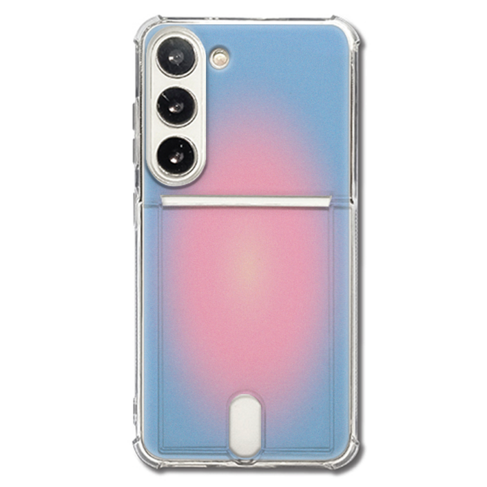 iRUDA 치크 그라데이션 카드 수납 젤리 휴대폰 케이스