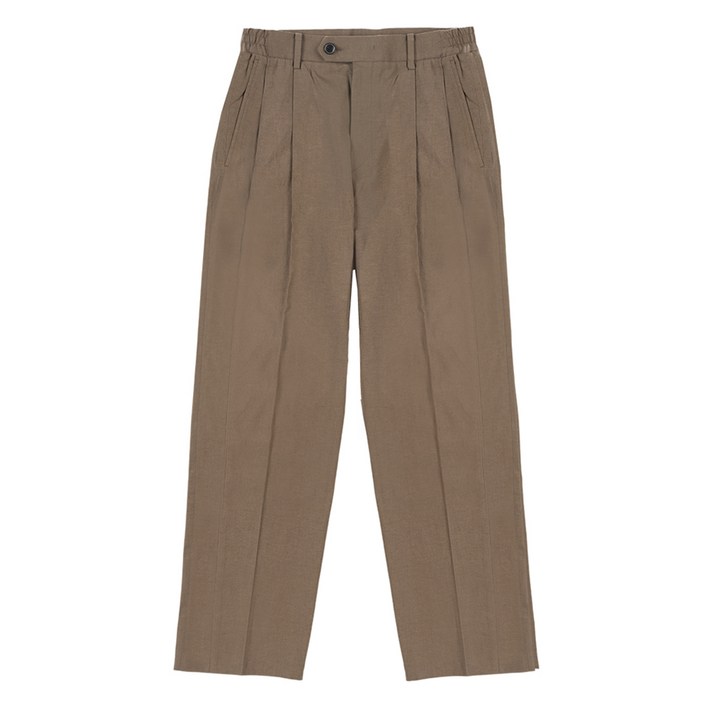 디오퍼짓사이트 남성용 통기성 린넨 투턱 테이퍼드 FIT 셋업 팬츠 XF305L2M0