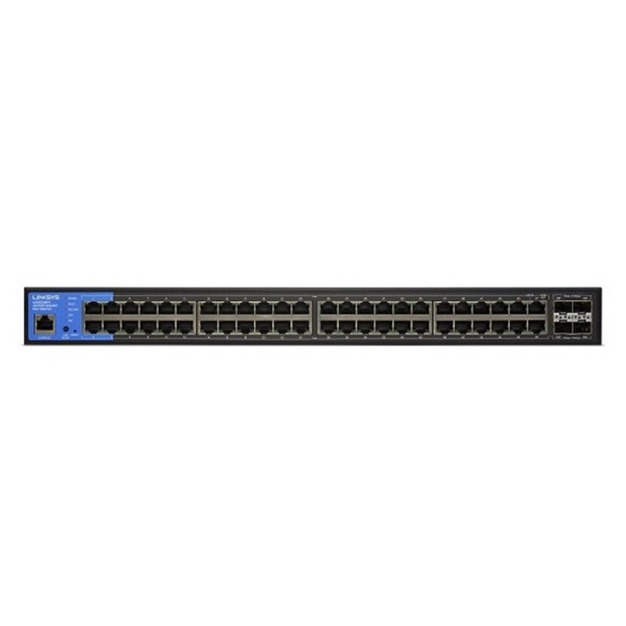 링크시스 48포트 PoE+ 1000Mbps+10G 4SFP+ 스위칭허브, LGS352MPC, 1개