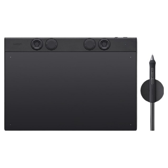 와콤 인튜어스 프로 타블렛 중형 펜 세트 PTK670, PTK670, 블랙