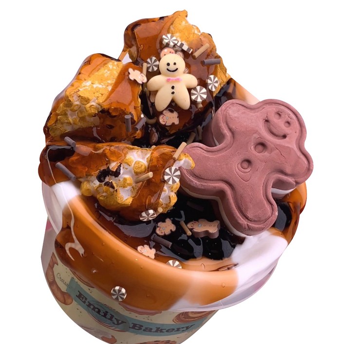 에밀리슬라임 진져버블티 버터 슬라임, 1개, 250g, 혼합색상