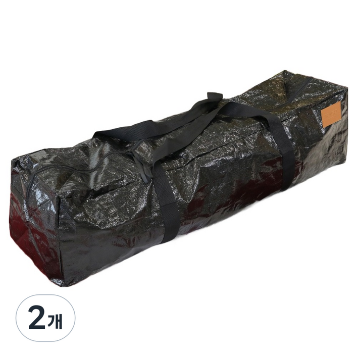 조아트 크리스마스 트리 보관백, 스트랩 2p, 이너백 대, 소 110 x 30 x 27.5 cm, 그로스블랙, 110 x 30 x 27.5cm, 2개