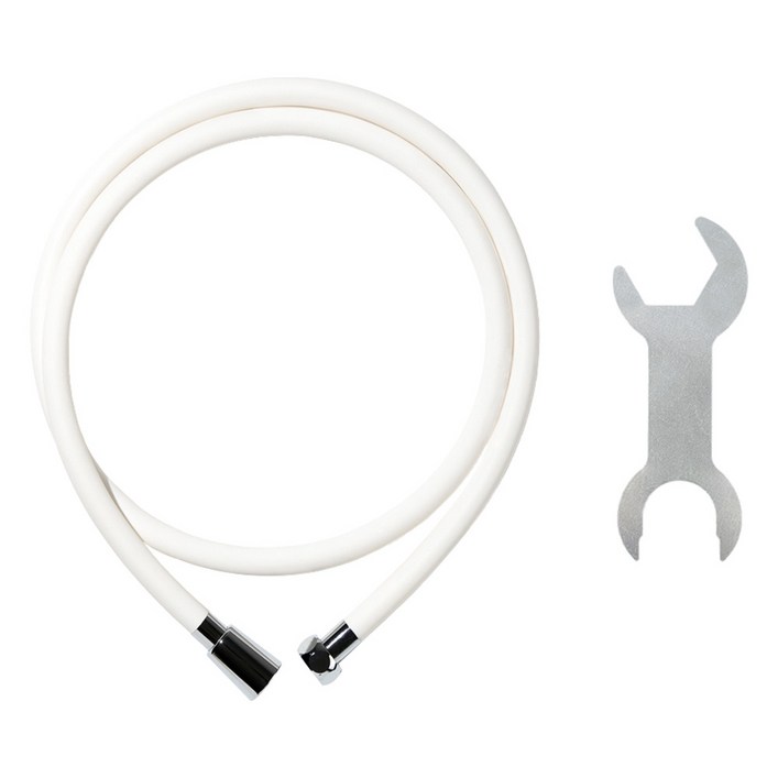 비욘 PVC 샤워호스, 2m, 화이트