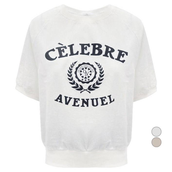 올리브데올리브 여성용 마혼방 레터링 블라우스