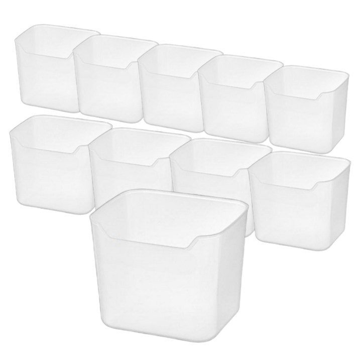 애니원픽 다용도 냉장고 욕실 정리함 트레이 수납함, 단일색상, 10개