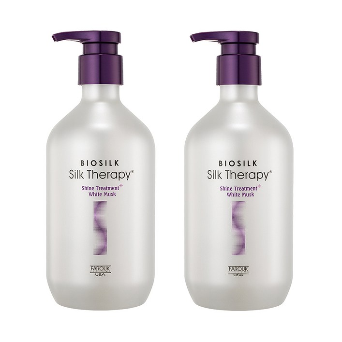 실크테라피 샤인 헤어트리트먼트 플러스 화이트머스크, 500ml, 2개 실크테라피 샤인 헤어트리트먼트 플러스 화이트머스크, 500ml, 2개