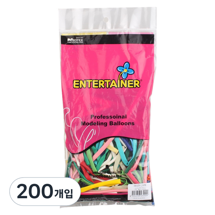네오룬즈 260N 요술풍선, 스탠다드 파스텔혼합, 200개입
