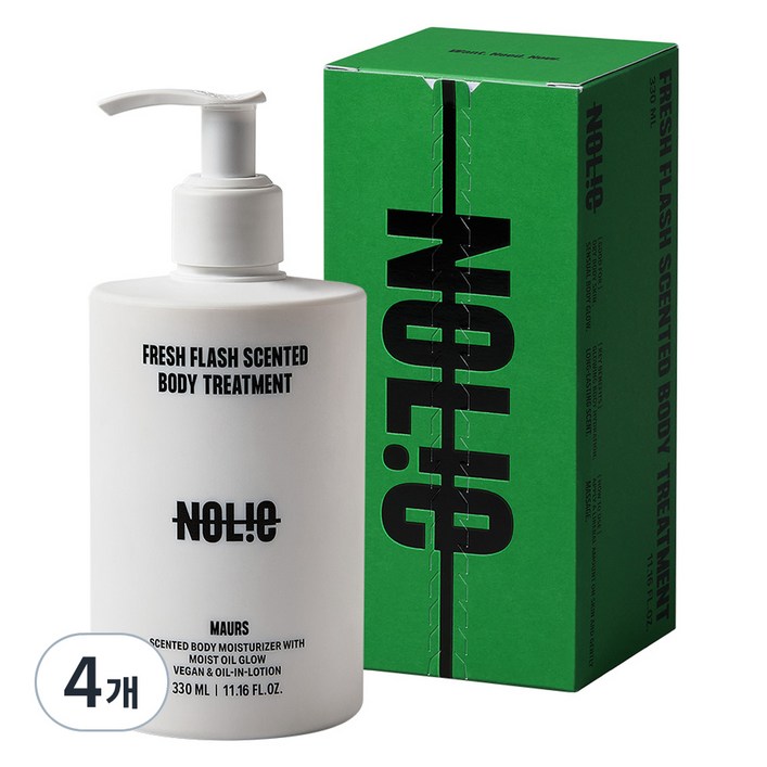 노우라이 프레쉬 플래쉬 센티드 바디 트리트먼트 모흐, 330ml, 4개