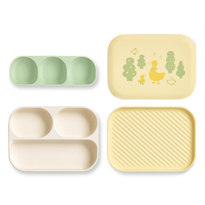 도노도노 유아용 올인원 실리콘 흡착식판 세트