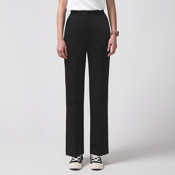 레몬소울 여성용 롱/숏 기장 밴딩 스판 링클프리 일자 슬랙스 6791