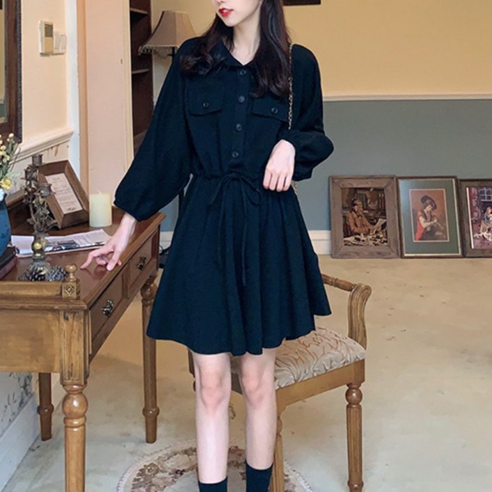 구디프 여성용 나르 허리스트랩 셔츠 원피스 빅사이즈 포함