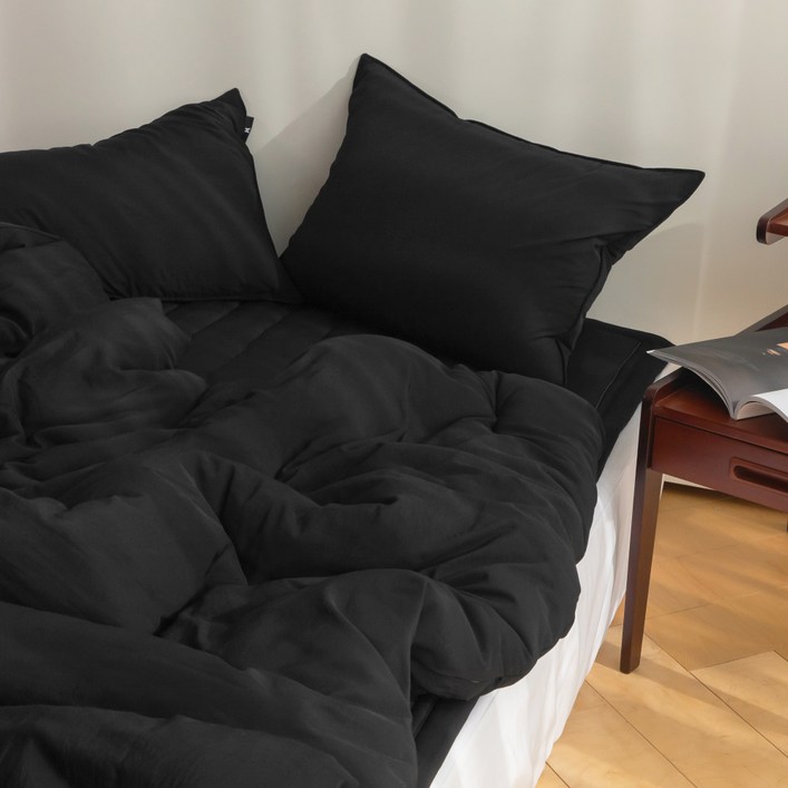 헬로우슬립 플레인 항균 소취 콜라겐 차렵이불 세트