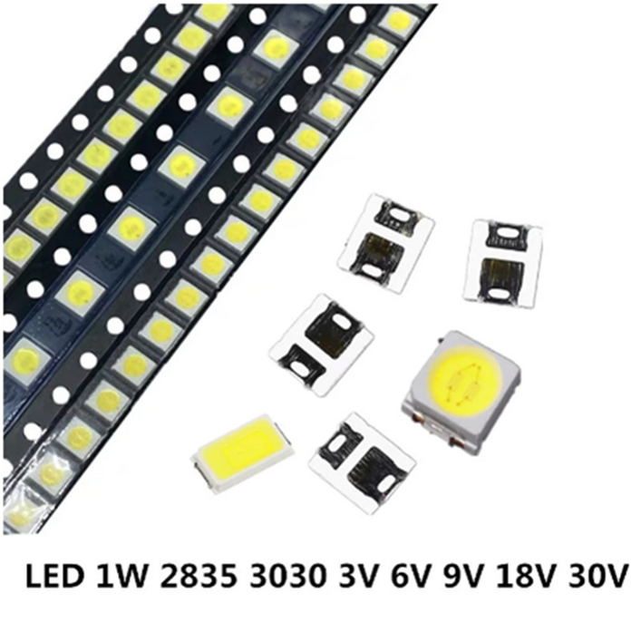 led칩 110pcs smd led 2835 3030 5730 칩 0.5w 1w 3v