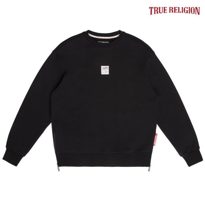 TRUE RELIGION 엣지 크루넥 맨투맨 티셔츠 블랙 TRUE RELIGION 엣지 크루넥 맨투맨 티셔츠 블랙
