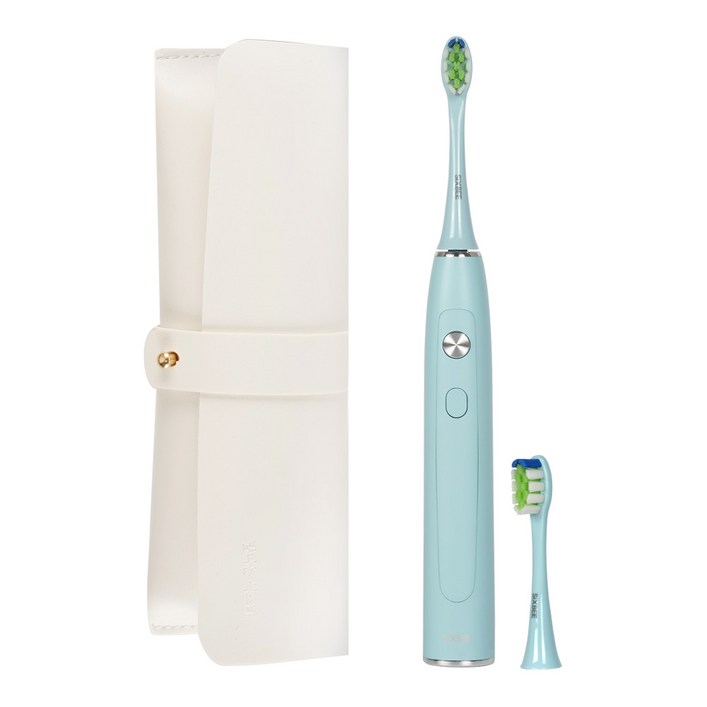 식스비 듀얼케어 음파 전동 칫솔,치솔모,거치대, SBDualcare스카이블루