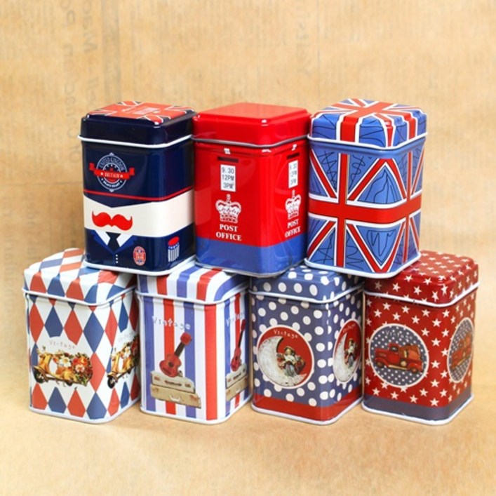 프린팅 틴 케이스 100ml 10개, 1세트, 04번 빈티지 스쿠터