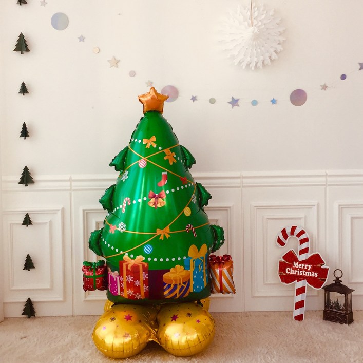 연지마켓 크리스마스 대형 스탠딩 풍선 장식 파티 용품 데코 소품