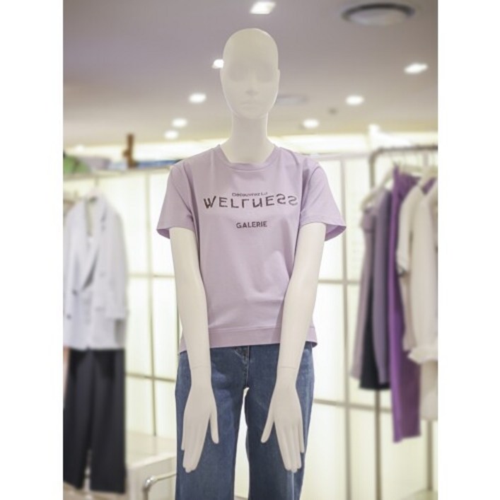 [ZOOC]쥬크 라운드 레터링 반팔 티셔츠 Z232PSM015