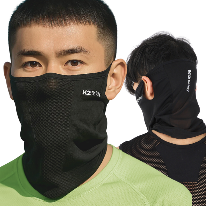 K2 세이프티 쿨핏 자외선차단 마스크, 블랙블랙, 1개